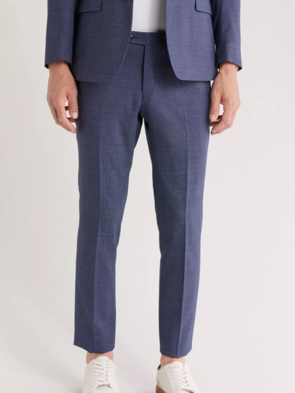 NWT Penguin Navy Birdseye Stretch Suit Pants 34Wx32L